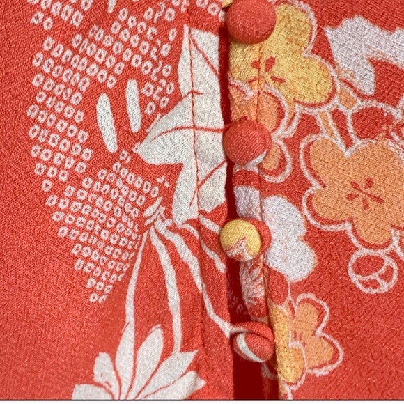 Free People Orange Floral Midi Dress - Picture 5 of 5